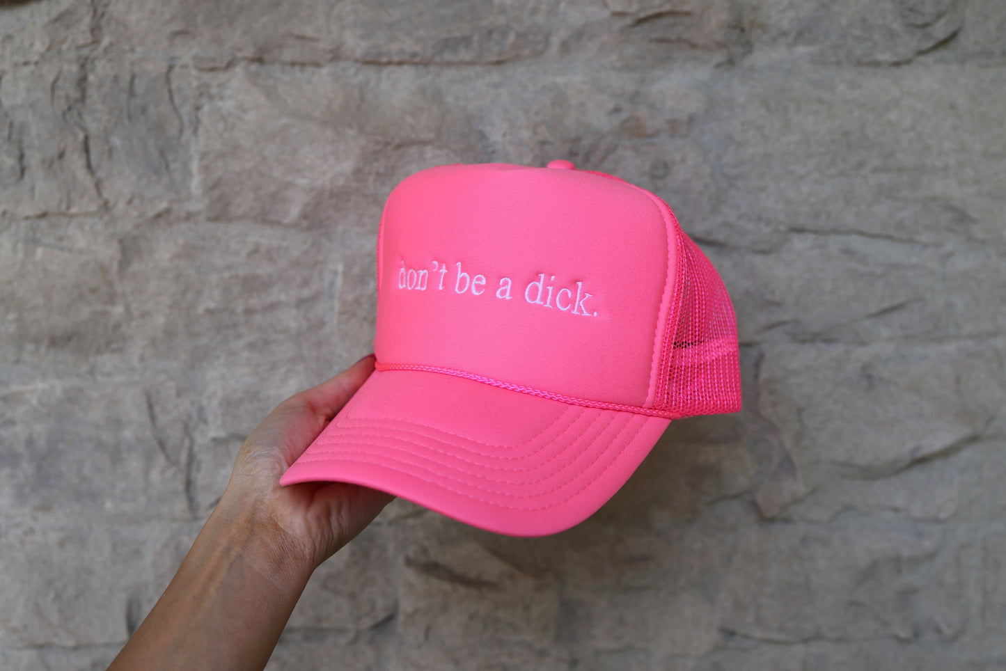 HOT PINK TRUCKER HAT