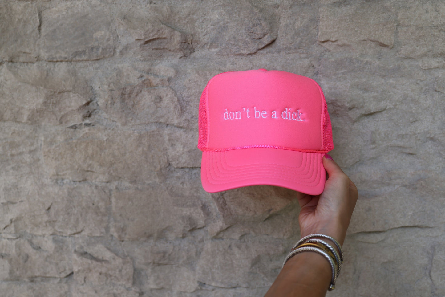 HOT PINK TRUCKER HAT