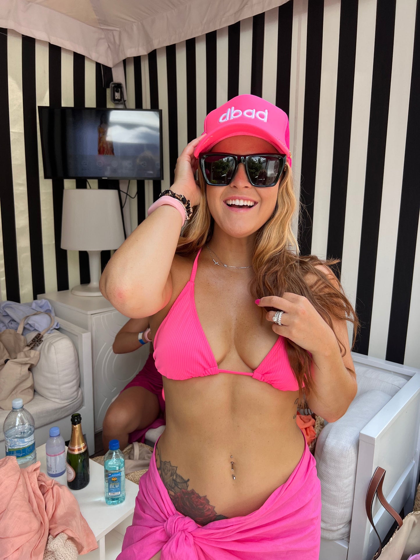 HOT PINK TRUCKER HAT